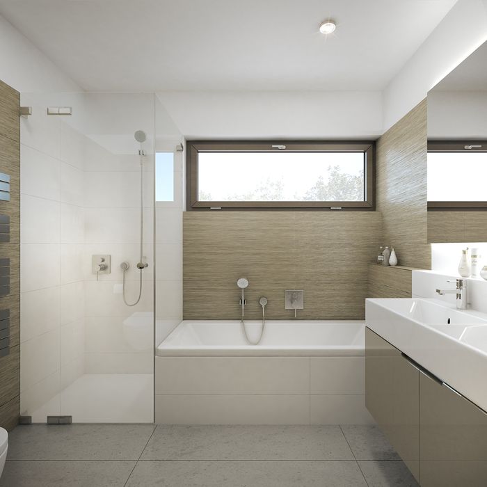Elegant frameless corner shower enclosure