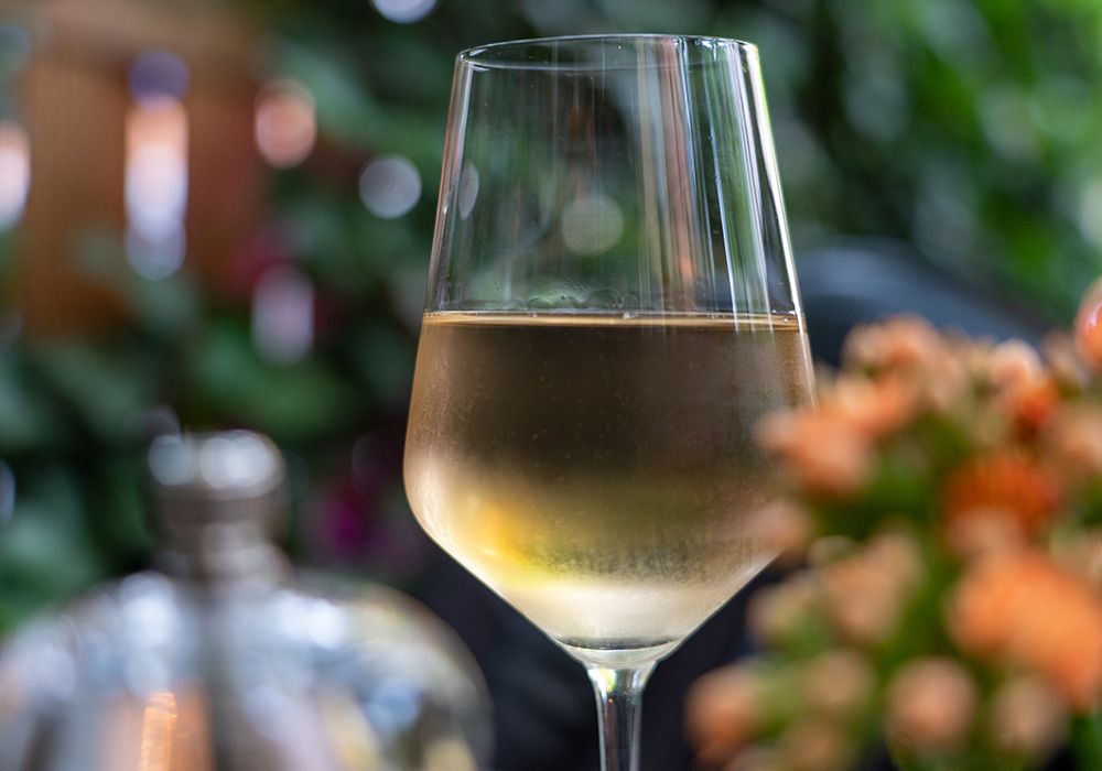 Glass of white wine